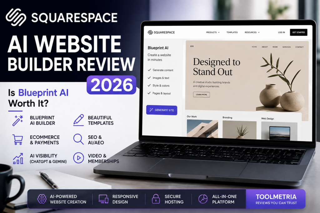 Squarespace AI website builder review 2026 with Blueprint AI