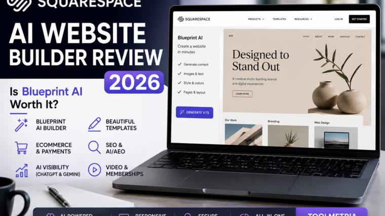 Squarespace AI website builder review 2026 with Blueprint AI