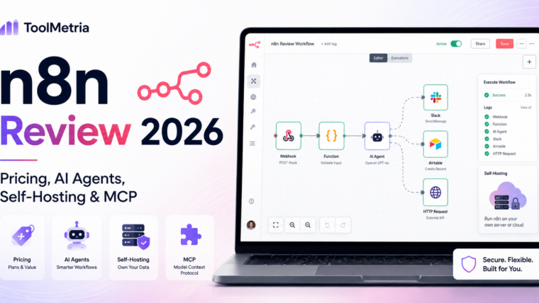 n8n review 2026 with AI agents, self-hosting, workflow automation and MCP integrations